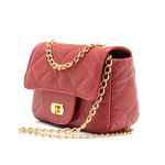 Bolsa Rosa Couro - Vermelho Cardeal