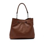 Bolsa Bucket Feminina Couro - Caramelo