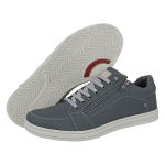 Sapatenis Masculino Casual CRshoes Couro Grafite