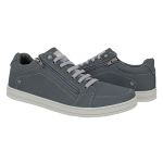 Sapatenis Masculino Casual CRshoes Couro Grafite