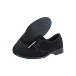 Oxford Feminino Salto Baixo CRshoes Camurça Preto