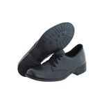 Oxford Feminino Salto Baixo CRshoes Preto Fosco