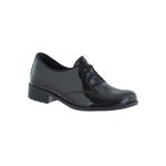 Oxford Feminino Salto Baixo CRshoes Verniz Preto