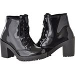 Coturno feminino tratorado CRshoes verniz preto