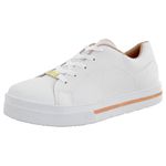 Tênis Feminino CRShoes Branco Rosa