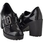 Oxford feminino tratorado CRshoes verniz preto