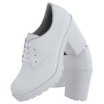 Oxford feminino tratorado CRshoes Branco Fosco