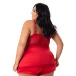 Baby doll vermelho Plus size