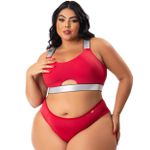 Lingerie plus size vermelha