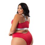 Lingerie plus size vermelha