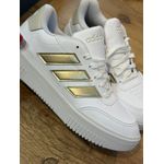 Tênis Adidas Courtblock Com Listras Dourado 1607