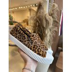 Tênis Kicks Slip On Couro Animal Print 1402 