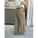 Calça De Linho 100% Italiano Cris Avelã 3107