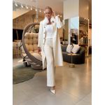 Calça Vanews Em Ponto Roma Boot Cut Berlim Off Mescla 2302