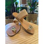 Rasteira CS Shoes Bibi Natural / Ouro 