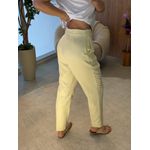 Calça Lez a Lez De Cintura Alta Alfaiataria Creme 2810