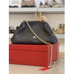 Bolsa Carrano Clutch Tressê Dominique Média Couro Marrom 