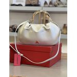 Bolsa Carrano Ring Catherine Média Couro Off White 
