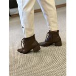 Bota CS Cano Baixo Com Cadarço Café 1103