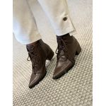 Bota CS Cano Baixo Com Cadarço Café 1103