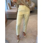 Calça Lez a Lez De Cintura Alta Alfaiataria Creme 2810