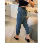 Calça Morena Rosa Jeans Mom Alta Azul 