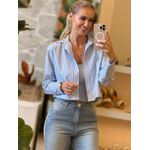 Camisa Lez a Lez Listrado Azul 0111 