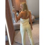 Colete Lez a Lez Frente Única Em Alfaiataria Bege 1011