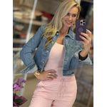 Jaqueta Lez a Lez Jeans Com Bolsos E Maxi Patch 0610