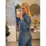 Jaqueta Lez a Lez Jeans De Mangas Longas Com Bolsos 1702
