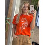 T-shirt Lez a Lez Com Bordado Laranja 3107 