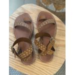 Rasteira CS Shoes Léia Caramelo 0910 