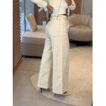Calça Lez a Lez Sarja Wide Leg Cintura Alta 0212