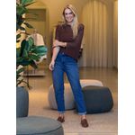 Loafer Slingback Carrano Couro Marrom 2709