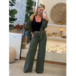 Calça Monnari Wide Leg Verde Bambu 2601