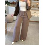 Calça Monnari Wide Leg Marrom Bear 2601 