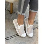 Tênis Carrano Slip On Kicks Tela Off White 0209