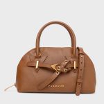 Bolsa Victoria Tote Minimal Média Couro Marrom Saddle