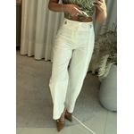Calça Morena Rosa Pantalona Alta Off White 1605