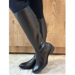 Bota De Couro CS Shoes Com Cano Longo Preto