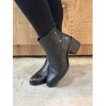 Bota De Couro CS Shoes Detalhe Cruzado Preto