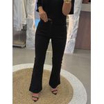Calça Morena Rosa Boot Cut Alta Preto 1510 