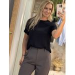 Blusa Lez a Lez Com Bordado Preto 0508 