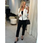 Blazer Lez a Lez Em Alfaiataria Off White 0408