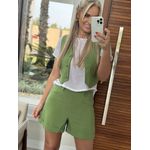 Shorts Alfaiataria Cintura Alta com Martingale Verde 