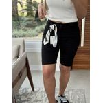 Bermuda Maria.Valentina Ciclista Com Lenço Preto