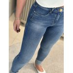 Calca Morena Rosa Skinny Andreia Cós Intermediário Básica Jeans