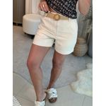 Bermuda Maria.Valentina Regular Com Cinto Cru