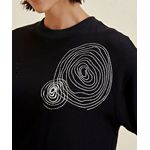 T-Shirt Morena Rosa Dress Decote Redondo Preto