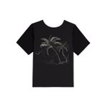 T-shirt Lez a Lez Manga Curta Em Lurex Preto 1107 